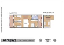 Terraced Villa with exclusive garden and double garage in Salò for sale