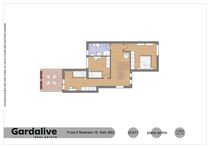 Terraced Villa with exclusive garden, two terraces and garage in Salò for Sale