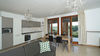 Bright three-room apartment with exclusive living terrace and garage, in residence with pool, in Portese for Sale
