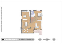 In the heart of Peschiera del Garda, elegant Portion of two-family villa for sale
