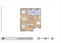 In the heart of Peschiera del Garda, elegant Portion of two-family villa for sale