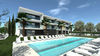 Sirmione, three-room apartment on the first floor in new residence with swimming pool
