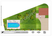 Sirmione, Chiodi. Villa with private garden and swimming pool for sale